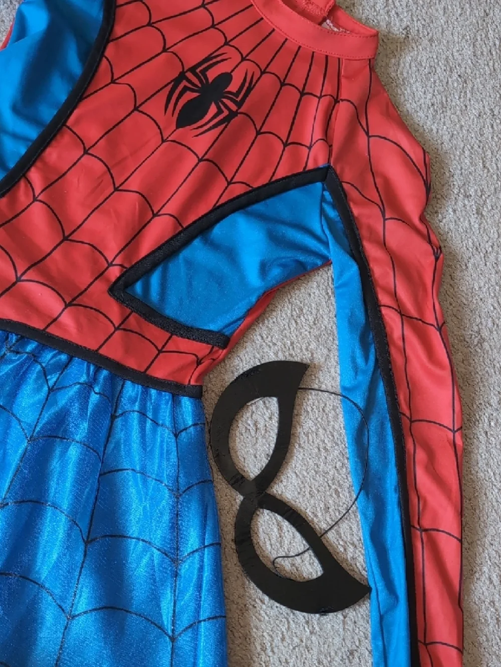 Marvel Red & Blue Spider-Girl Costume Dress with Mask - Picture 3 of 4